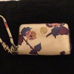 Tory Burch Floral Wristlet